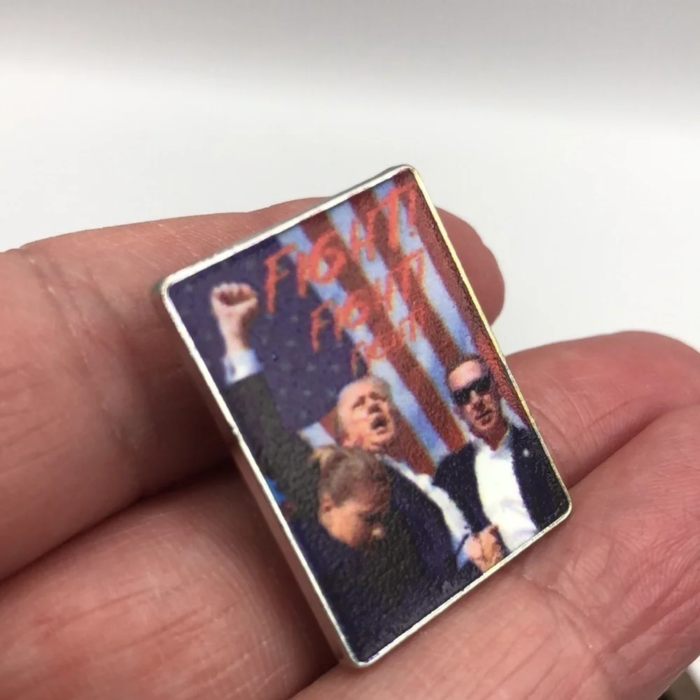 3/$25 Fight, Fight, Fight Donald J. Trump Unisex Political Pin